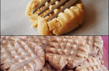 Biscoitos de manteiga de amendoim 3 tres ingredientes